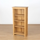 FurnitureToday Cotswold Solid Oak adjustable 4ft x 2ft Bookcase