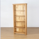 FurnitureToday Cotswold Solid Oak adjustable High Wide Bookcase