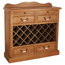 Cottage Pine wine cabinet