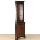 FurnitureToday Country Manor Corner Mahogany Display Cabinet