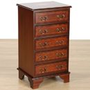 FurnitureToday Country Manor Mahogany 5 Drawer Chest With Inlay 