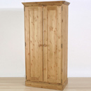 FurnitureToday County Durham pine 2 door wardrobe
