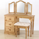 FurnitureToday County Durham pine single dressing table