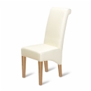 FurnitureToday Cuba Oak Living Beige Chair