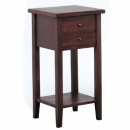 Cube mahogany 2 drawer double pedestal table