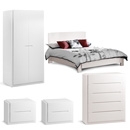 FurnitureToday Dakota High Gloss Bedroom Set