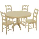 FurnitureToday Deauville French style oval dining table set