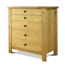 FurnitureToday Denver 5 Drawer Chest of Drawers