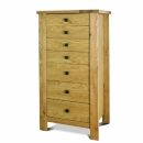 FurnitureToday Denver 7 Drawer Tall Chest of Drawers