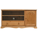 FurnitureToday Devon Pine 1 door entertainment unit with drawer