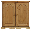 FurnitureToday Devon Pine 2 door cupboard with shelf
