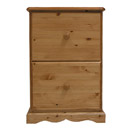 FurnitureToday Devon Pine 2 drawer filing cabinet