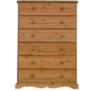 FurnitureToday Devon Pine 6 drawer chest