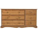 FurnitureToday Devon Pine 6 drawer combination chest