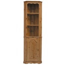 FurnitureToday Devon Pine 6ft open corner cabinet