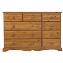 FurnitureToday Devon Pine 9 drawer combination chest
