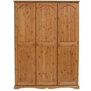 FurnitureToday Devon Pine all hanging triple wardrobe