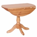 FurnitureToday Devon pine single pedestal drop leaf table
