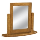 FurnitureToday Distressed Oak Dressing Table Mirror