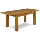 FurnitureToday Distressed Oak Extendable Dining Table