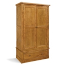 FurnitureToday Distressed Oak Gents Wardrobe
