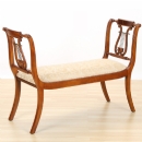 FurnitureToday Double Lyre Bench