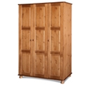 FurnitureToday Dovedale Pine 3 Door Wardrobe