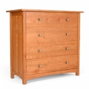 FurnitureToday Eden Park cherry wood 4 draw chest