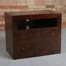 FurnitureToday Evolution Indian 6 drawer TV unit