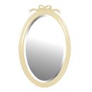 FurnitureToday Fayence oval ribbon mirror