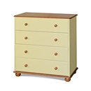 FurnitureToday Ferndale Painted Wide 4 Drawer Chest