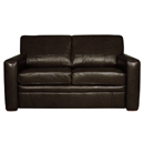Flame Scoop Leather sofabed
