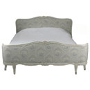 FurnitureToday French painted Upholstered bed