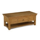 French Style Oak 2 Drawer Coffee Table