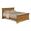 French Style Oak High Foot End Bed