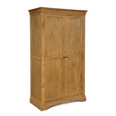 FurnitureToday French Style Oak Ladies Wardrobe