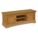 French Style Oak Large 2 Door TV Cabinet