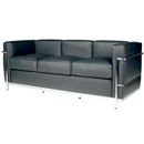 FurnitureToday Giavelli Corbusier Styled Leather Three Seater