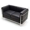 Giavelli Corbusier Styled Leather Two Seater Sofa