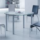 FurnitureToday Giavelli Round Glass Table Dining Set