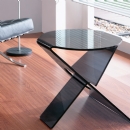 FurnitureToday Giavelli Smoked Glass lamp table