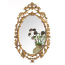 Gilt carved oval mirror- discontinued Aug 09