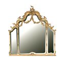 FurnitureToday Gilt Swags and Bows overmantel mirror