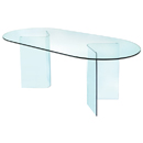 FurnitureToday Glass angle dining table