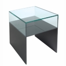 FurnitureToday Glass black lamp table 59983BHZ