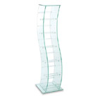 FurnitureToday Glass CD Stands S-shape