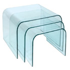 Glass easy nest of tables 08940