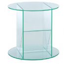 FurnitureToday Glass magazine rack and table 59565