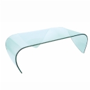 FurnitureToday Glass Manta Curved Coffee Table