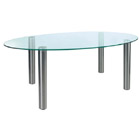 FurnitureToday Glass oval dining table 59274